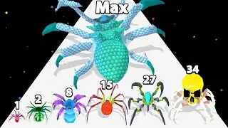 SPIDER EVOLUTION RUN - Level Up Spider, New Update, Max Level, All Gameplays#gameplay