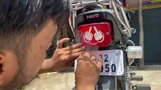 #video Hero Splendor Bike Sticker Modification ‼️ #splendormodified #youtubevideo #splendor 😍