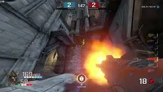 Quake Champions - elo 450 vs 487 - Road to 500 elo - Corrupted Keep - Duel