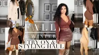 HUGE FALL & WINTER -Try On & Styling CLOTHING Haul- ZARA & FASHION NOVA 2021 #FallHaul #Zara