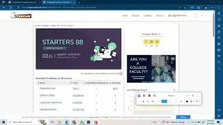 Masterchef finals || Starter 88 Codechef Solution in Java  || Join telegram for solution