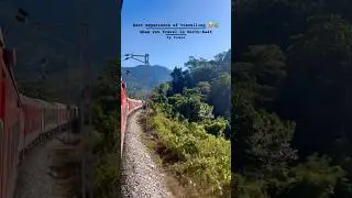 Random day by train🚂 in Northeast india #northeastindia #bytrain #travel #nature #mountains #train