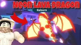 TRADING NEON LAVA DRAGON in ADOPT ME!