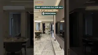 2300 SQ.FT | 3 BHK LUXURIOUS FLAT FOR SALE - ON 2ND VIP ROAD | VESU | SURAT.