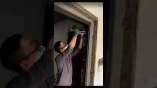 How to replace a old door and install new security door? #doorinstallation #securitydoor#home
