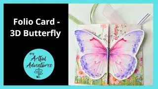 3D Butterfly Folio Card Tutorial | Paper Craft Socials kit