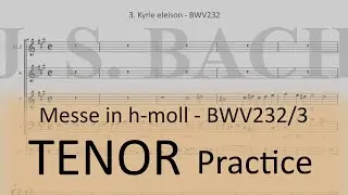 BWV232/3. Kyrie eleison - Tenor practice