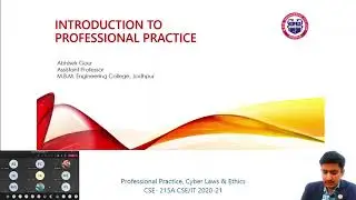 Introduction to Professional Practice