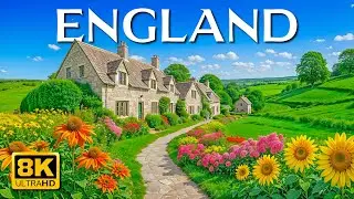 ENGLAND (8K UHD) -  Soothing Music Along With Beautiful Nature Video - 4K Video Ultra HD