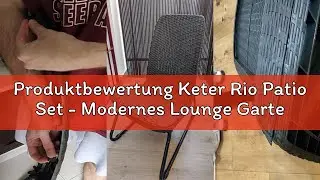 Produktbewertung Keter Rio Patio Set - Modernes Lounge Gartenm&ouml;bel Set f&uuml;r Balkon und Garten in Grap