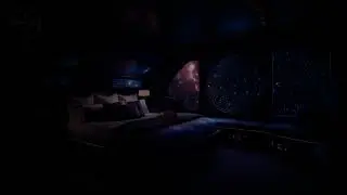 🚀✨Cosmic Sleep Sounds 🌌 ✨Cozy Spaceship Bedroom Ambience for Relaxation