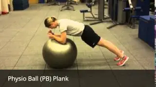 Physio Ball (PB) Plank