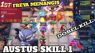CARA MAIN COMMANDER AUSTUS SKILL 1 !! COMBO 5 SYNERGY 6+6 BIKIN MUSUH TERDIAM !!