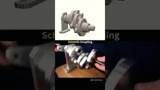 Schmidt coupling animation video ⚙️👷&zwj;♂️ #cad #animation #engineering #mechanical 🔥