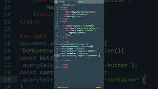 Magnetic Button | HTML, CSS & JS