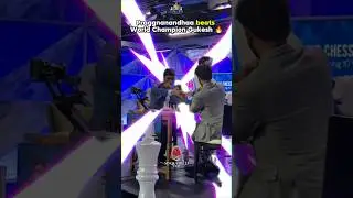 Praggnanandhaa beats World Champion Gukesh 😍❤️#chess #gukesh #praggnanandhaa #shorts