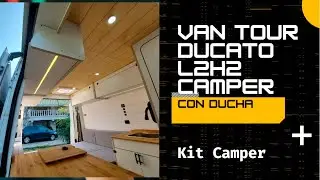 ✅ ⭐CAMPERIZACION FIAT DUCATO L2H2 VAN TOUR KIT CAMPER CON DUCHA CAMA NEVERA ECONÓMICA