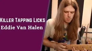 Killer Tapping Licks in the Style of Eddie Van Halen - Lead Guitar Lesson w/ Robert Baker