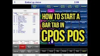 Restaurant pos system bar tab