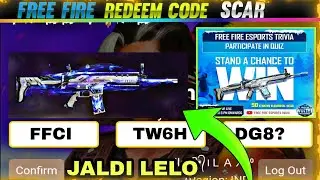 FREE FIRE REDEEM CODE SCAR GUN FFIC REDEEM CODE GOOGLE PLAY REDEEM CODE FREE FIRE INDIA OFFICIAL