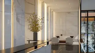 Luxury modern high rise entrance and elevator lobby #design (update 2024)