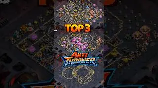 Top 3 Anti Thrower TH18 War + Legend Bases | Th18 war base | Th18 legend base | Anti 2 star |#shorts