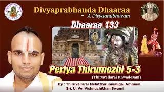 Epi 133 - Divyaprabhanda DhaaraaPeriya Thirumozhi 5-3 | Ammaal Sri. U. Ve. Vishnuchithan Swami