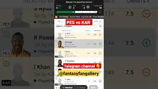PES vs KAR Dream 11 Team || KAR vs PES Dream 11 Prediction #psl2023 #shorts #youtubeshorts