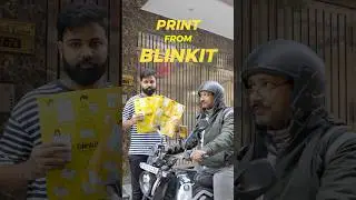 Printout from Blinkit in 10 Minutes 🤯