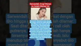Sarwendah, Grogi Ditanya Isu Sudah Dilamar Gio#sarwendah#shorts#viral#trending