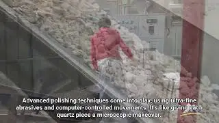 Quartz grinding technology for fiber optics