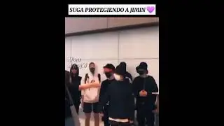 SUGA protegiendo a JIMIN de una MUJER. 💜 #bts #army #jimin #suga #yoonmin