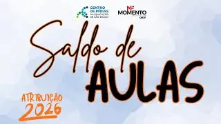 Saldo de aulas ‐ Atribuição de 2026