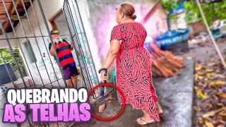 DONA ZAZA QUEBROU AS TELHAS QUE O VOVÔ TAVA GUARDANDO | IZALICK