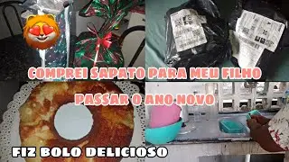 COMPREI SAPATO PARA MEU FILHO PASSAR O ANO NOVO NA SHOPPING VEIO BOM😱? FIZ BOLO DE ABACAXI DELICIOSO