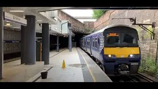 ScotRail Argyle Line Train Arrives at Anderston Station Glasgow