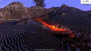 UEBS test. Just for fun. Ultimate epic battle simulator orcs vs heavy knights.