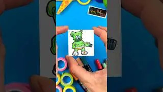 Paper Craft Trick with Gummy Bear 🐻 #gummybear #gametrending #gummybears #papercraft #trick #tricks
