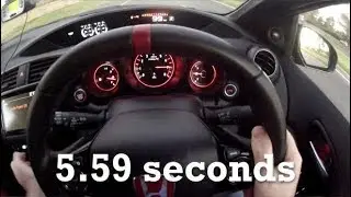 2016 Honda Civic Type R acceleration POV with GPS results