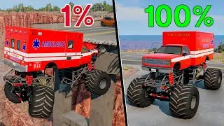 BeamNG.drive Survival Chance Test (With Dummy) | Realistic Crashes #8