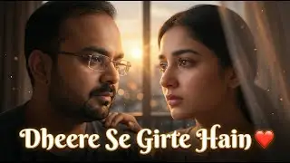 Dheere Se Girte Hain ❤️ | Sad Romantic Lo-Fi Indian Ballad | Cinematic 8K #music