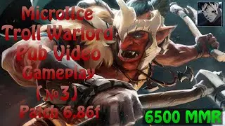 Micro!Ice Troll Warlord 6.86f Pub Match Dota 2 Gameplay (№3)