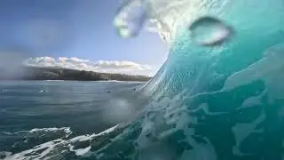 Surfing first Person endless wave