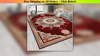 Persian Luxury Red Carpet Living Room Large Size Rug Non-slip Coffee Tables Mat Home Decoration