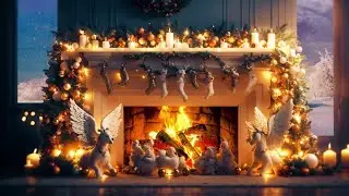 Cozy Fireplace Sounds 🔥 Relaxing Fire Crackling | Winter Ambience for Sleep