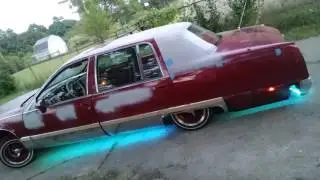 Lowrider neon light cadillac