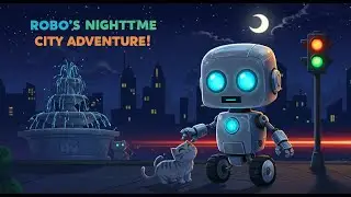 Robo the Little Robot 🤖✨ | Nighttime City Adventure Story for Kids!