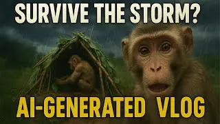 Ar. Monkey Vlog: Building a Shelter Before the Storm