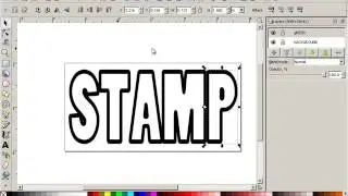 Create Rubber Stamp Template Using Inkscape