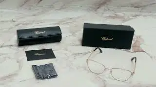 Chopard Eyeglasses Model- VCHF17S Color- 08FC Rose Gold/Gold-Logo